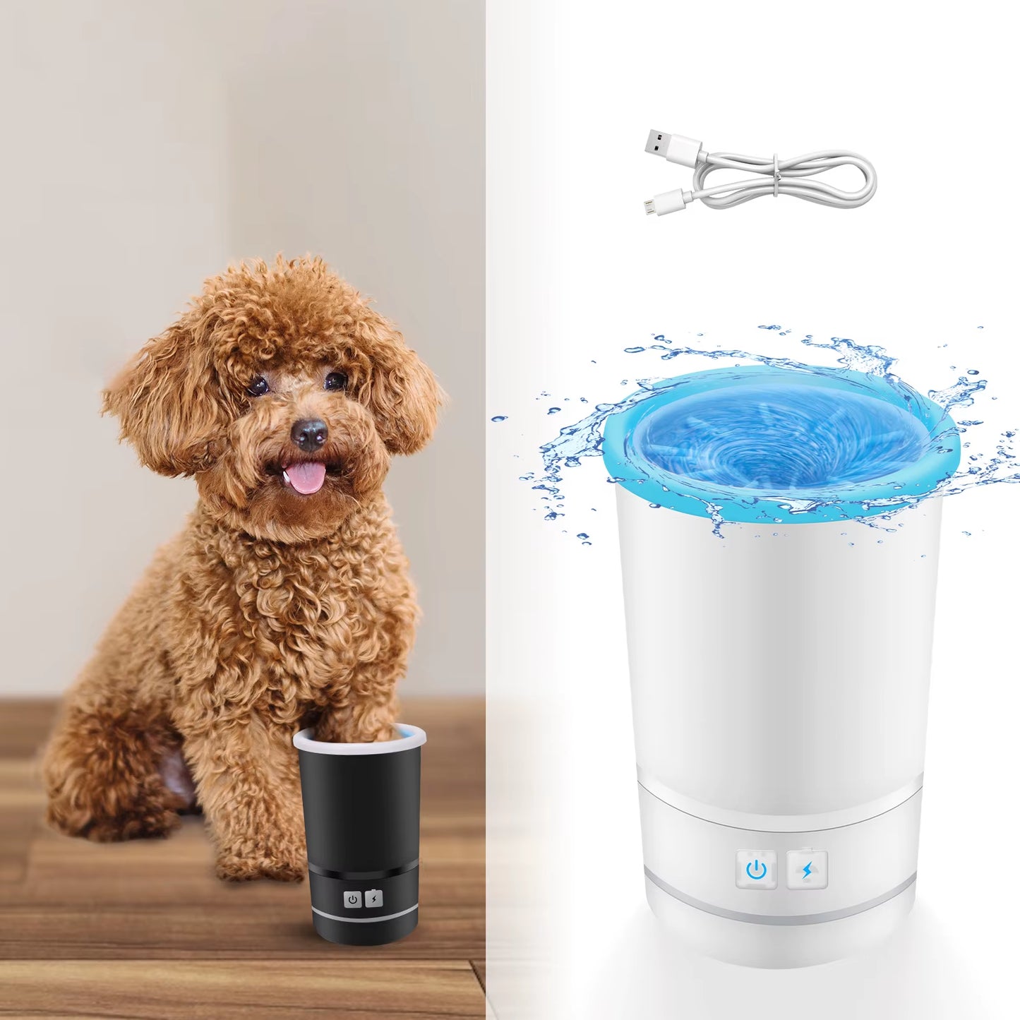 PawClean Pro Cup – USB Rechargeable Pet Paw Washer for Spotless, Stress-Free Cleaning